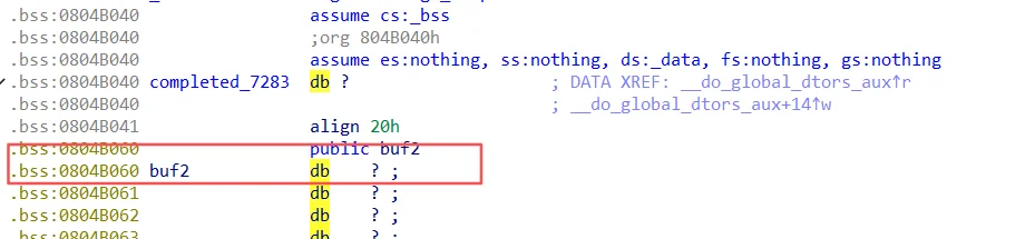 buf2：未定义的内存变量