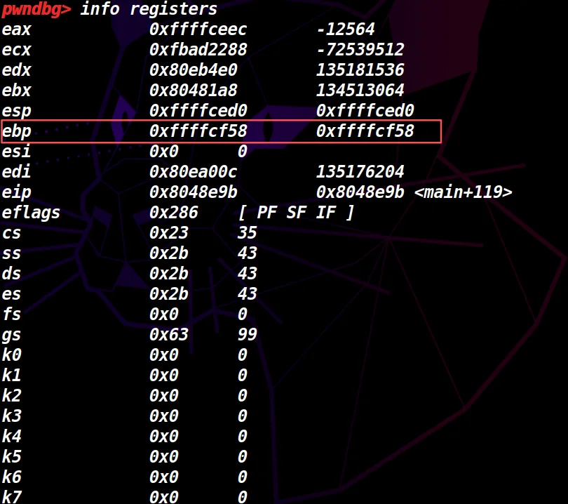 ebp:0xffffcf58