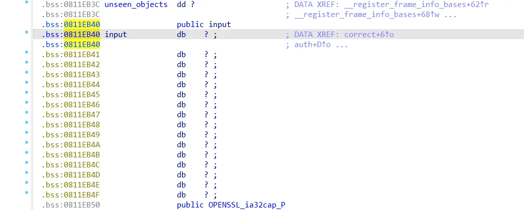 bss地址：0x811EB40