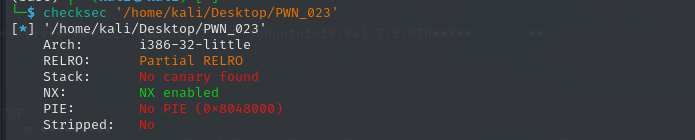 checksec一下