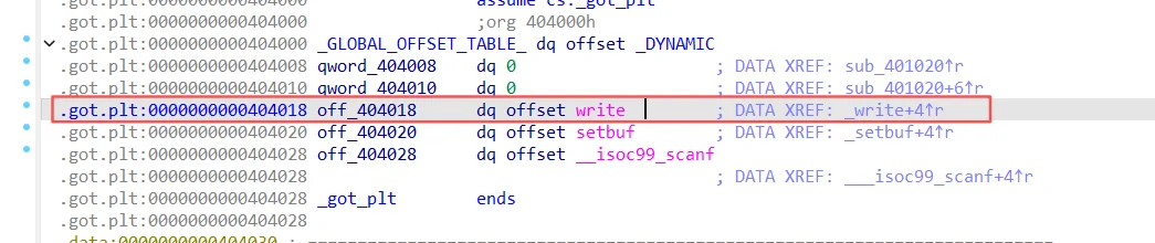 write_plt:0x0000000000404018