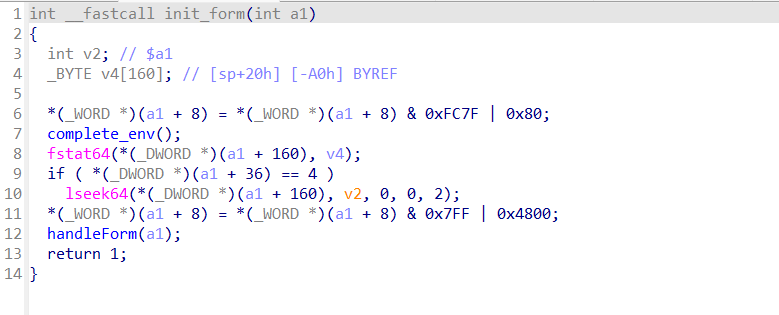 init_form(int a1)函数