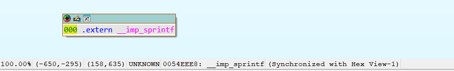 sprintf地址：0x54eee8